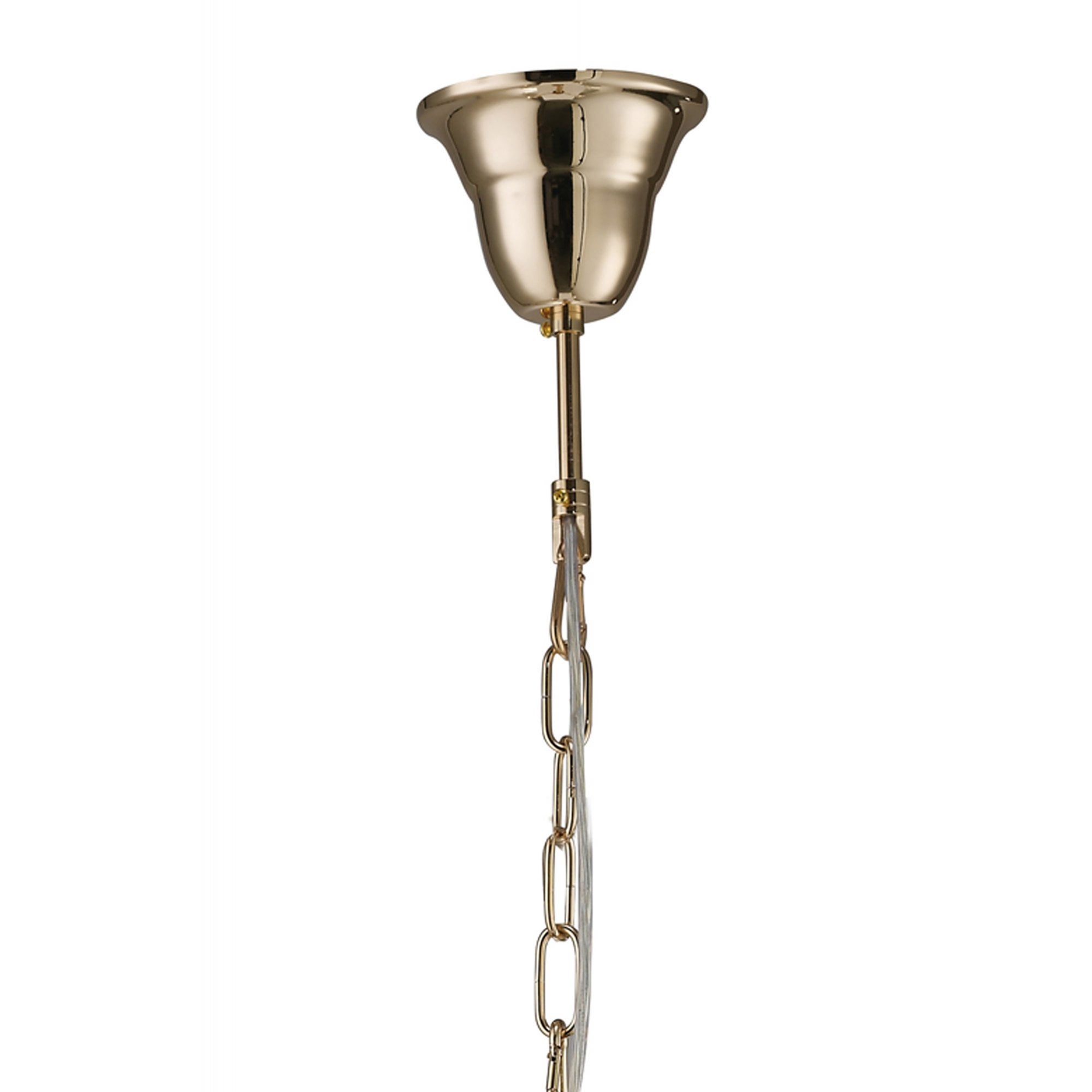 Diyas IL32063 Vela Pendant 3 Light French Gold/Crystal