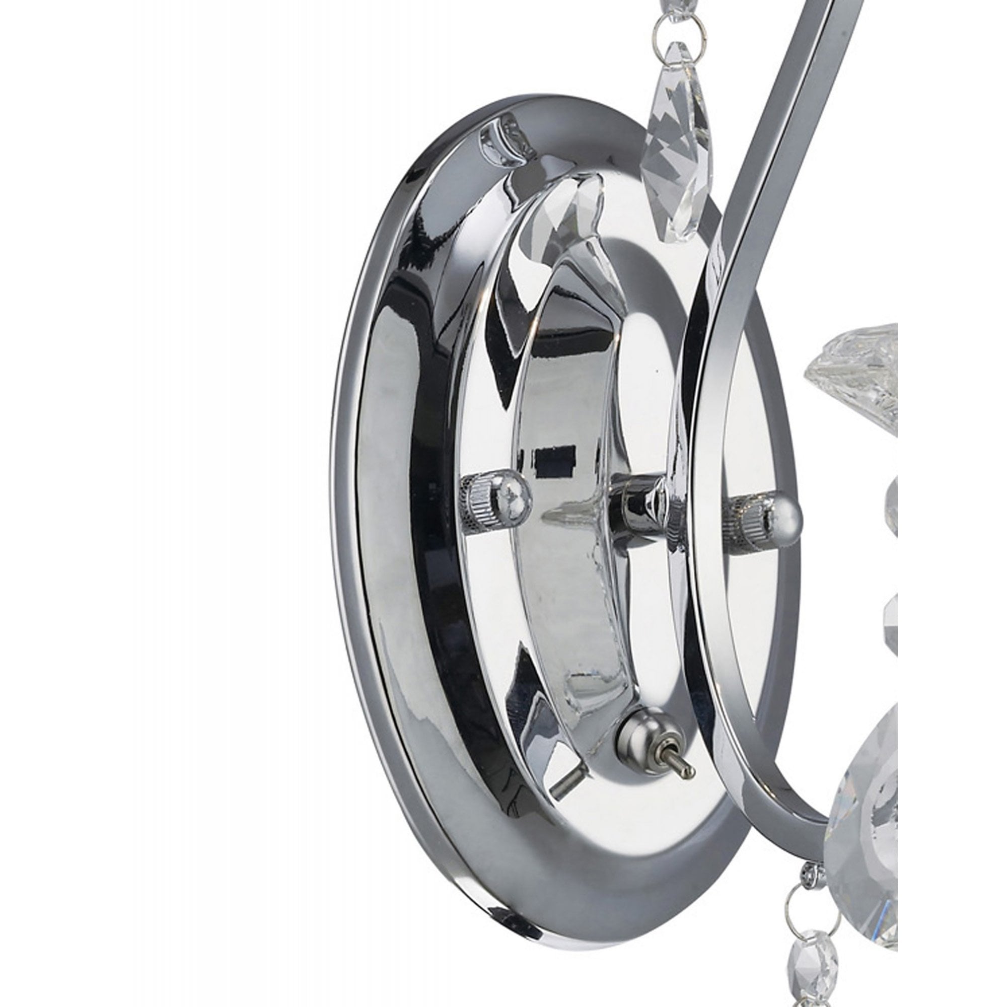 Diyas IL31361 Vela Wall Light Switched 1 Light Polished Chrome/Crystal