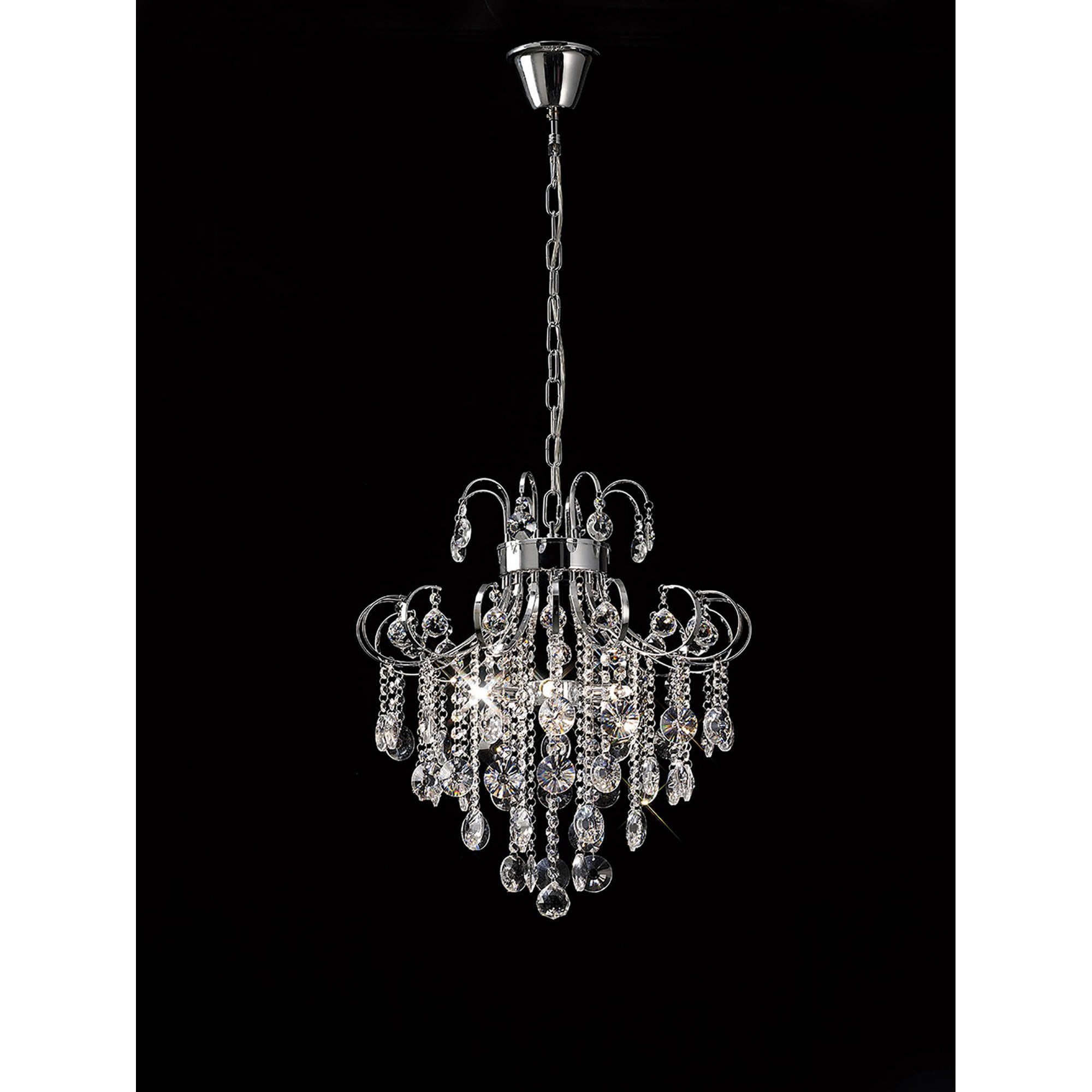 Diyas IL31055 Rosina Pendant 6 Light Polished Chrome/Crystal