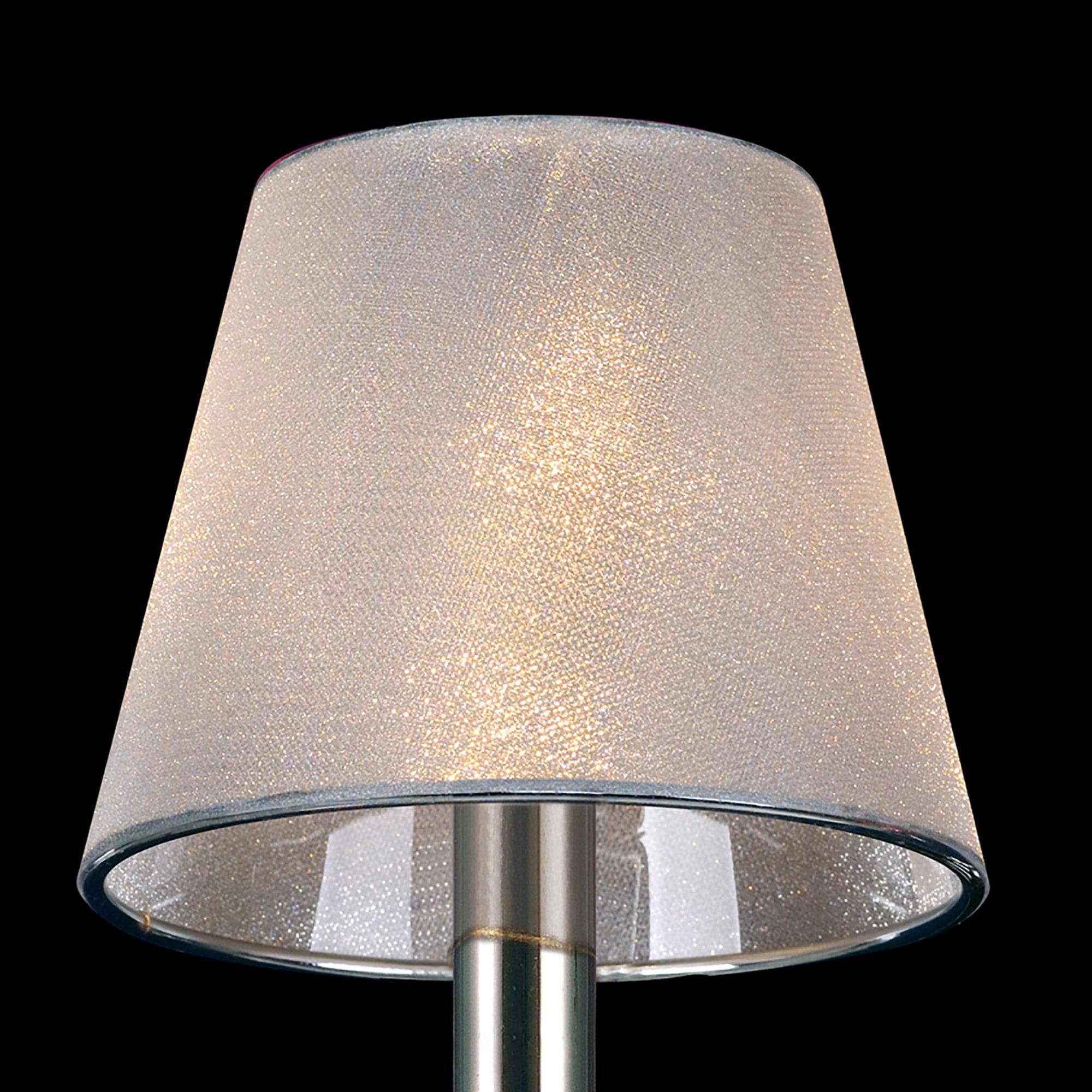 Diyas IL30101 Clip-On Shade - Clear Crystal Effect Vinyl - 8/13cm - Shade Only