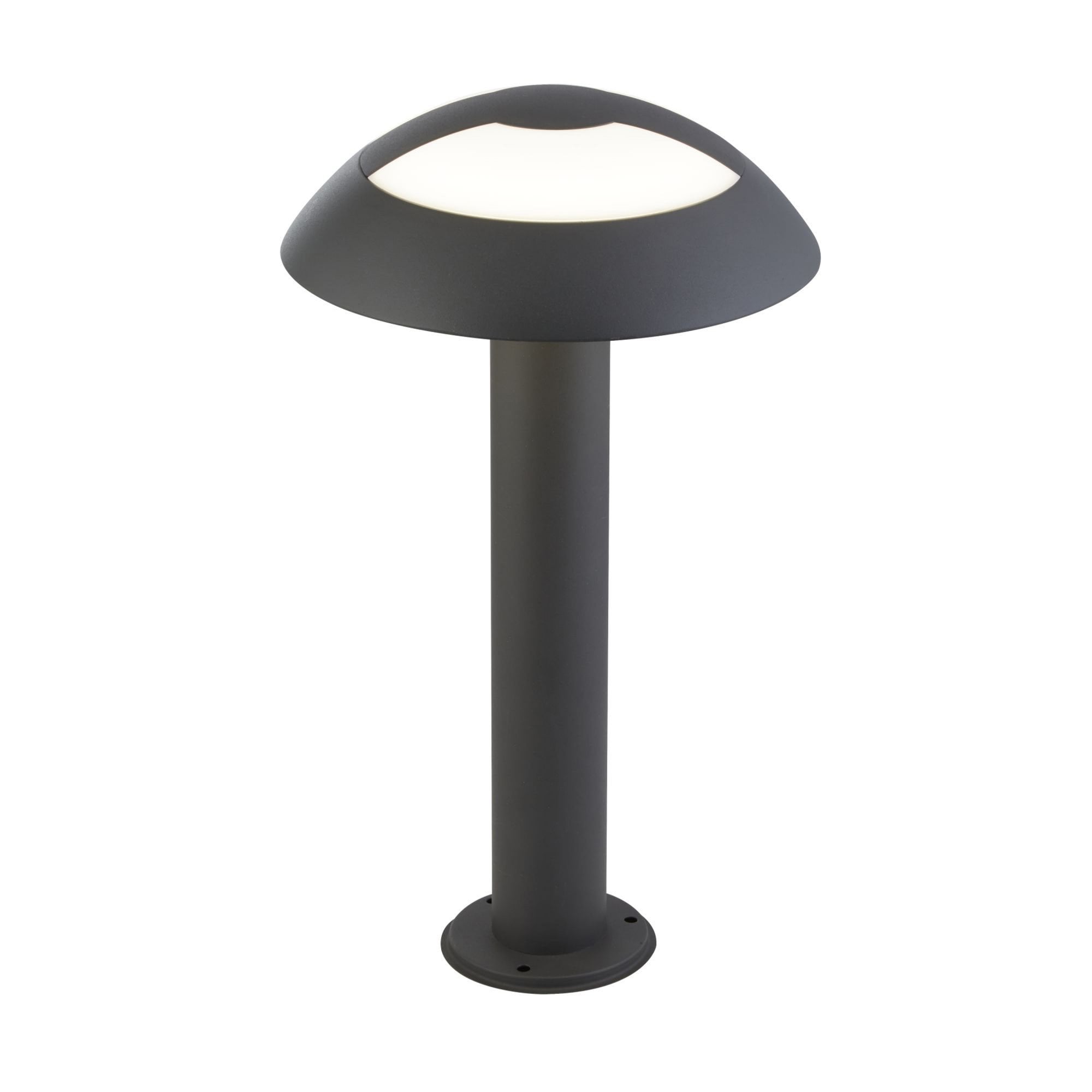 Searchlight Milford 450mm LED Outdoor Post - Dark Grey & Opal Diffuser - IP44