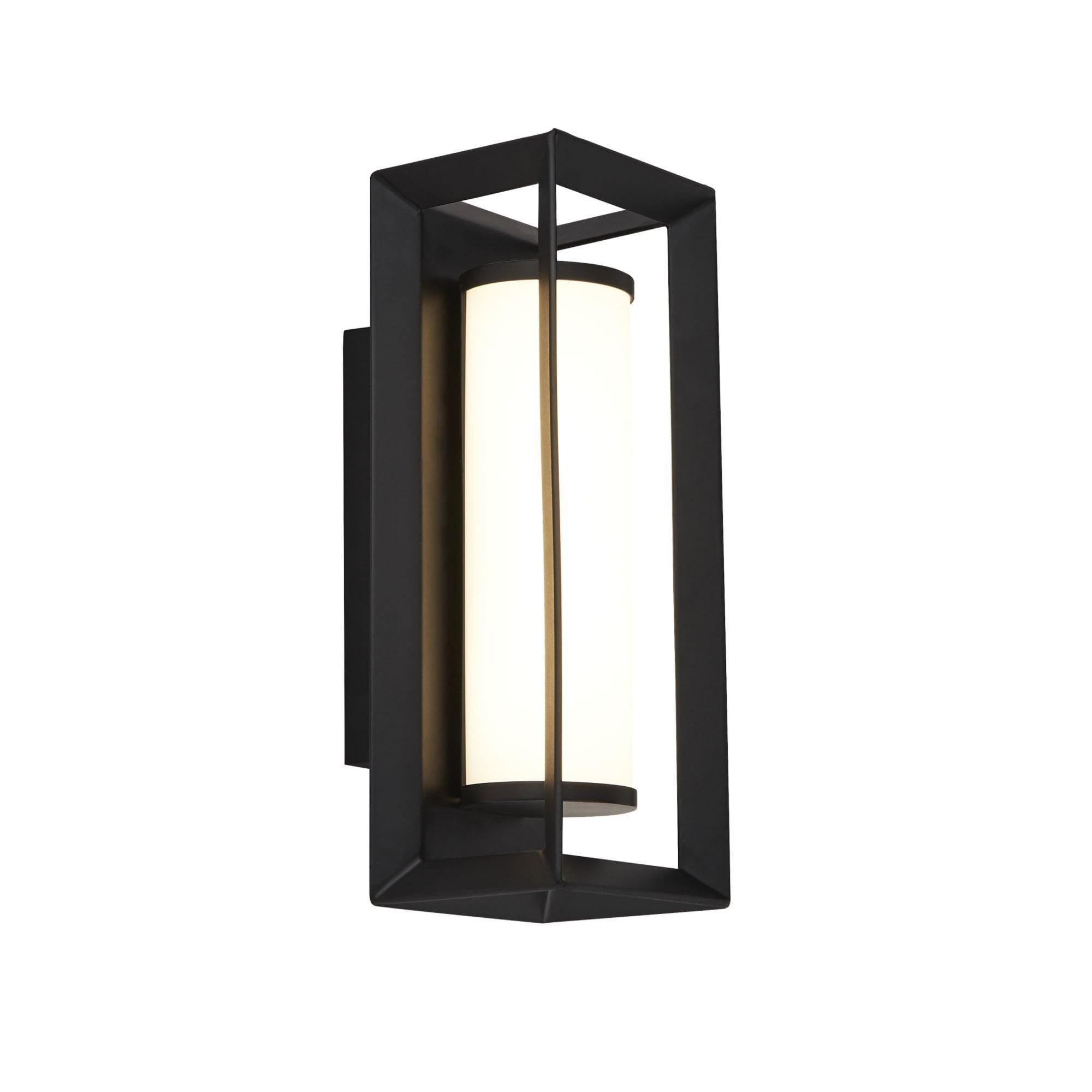 Searchlight Campbell LED Wall Lamp - Matt Black - IP44