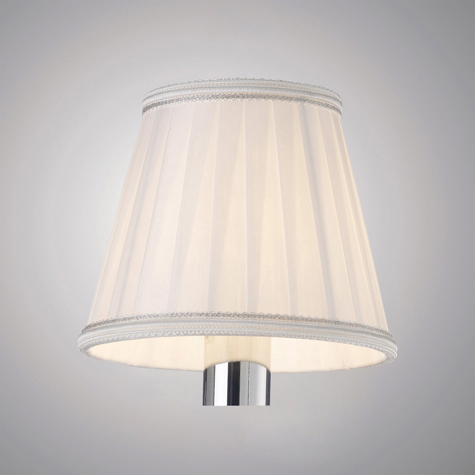 Diyas ILS31218 Willow Clip On Shade - White 8/13cm - Shade Only