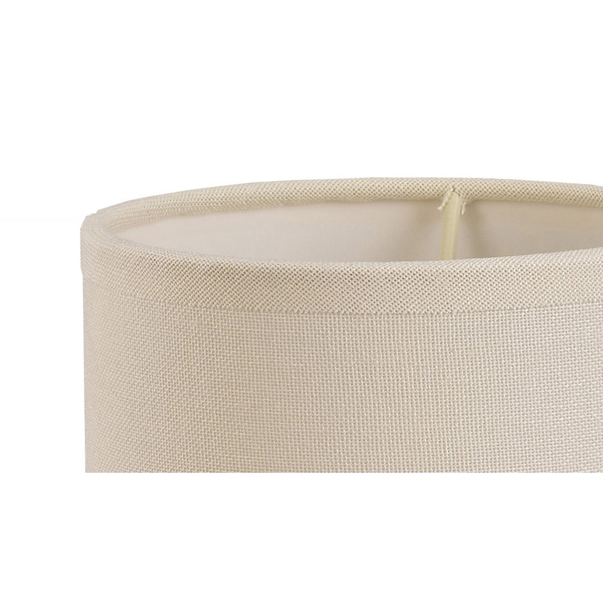 Diyas ILS20290 Victoria Round Fabric Shade - Ivory Cream 13cm - Shade Only