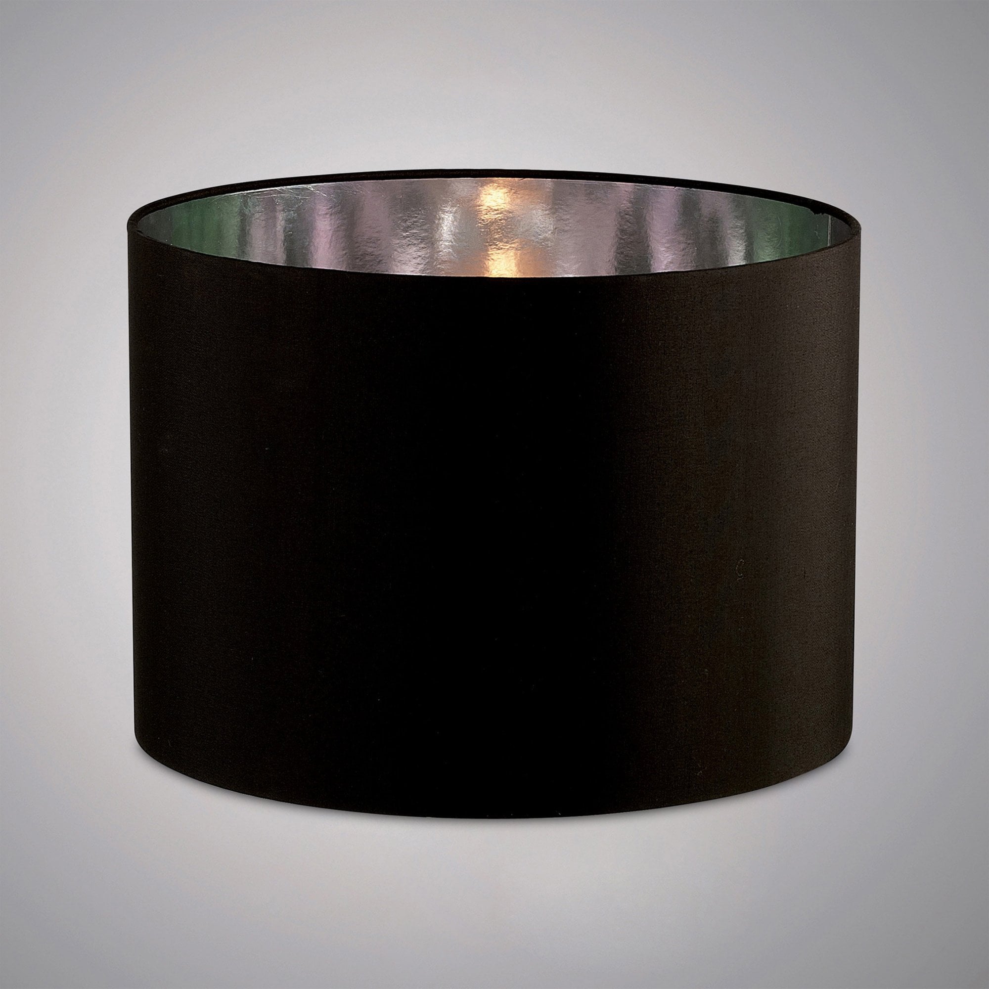 Diyas ILS20283 Duo Round Shade - Large Black/Chrome 41cm - Shade Only