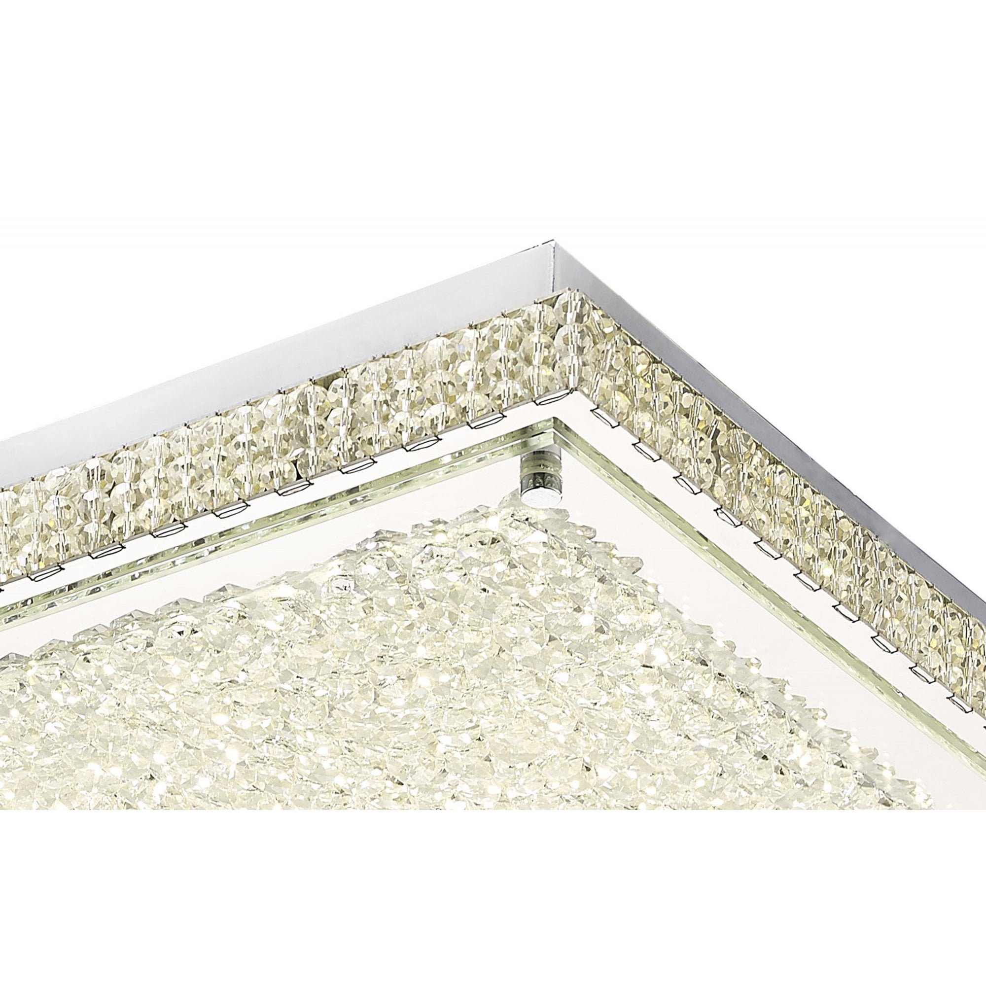 Diyas IL80072 Amelia Ceiling 21W 2100lm LED 4000K Stainless Steel/Crystal