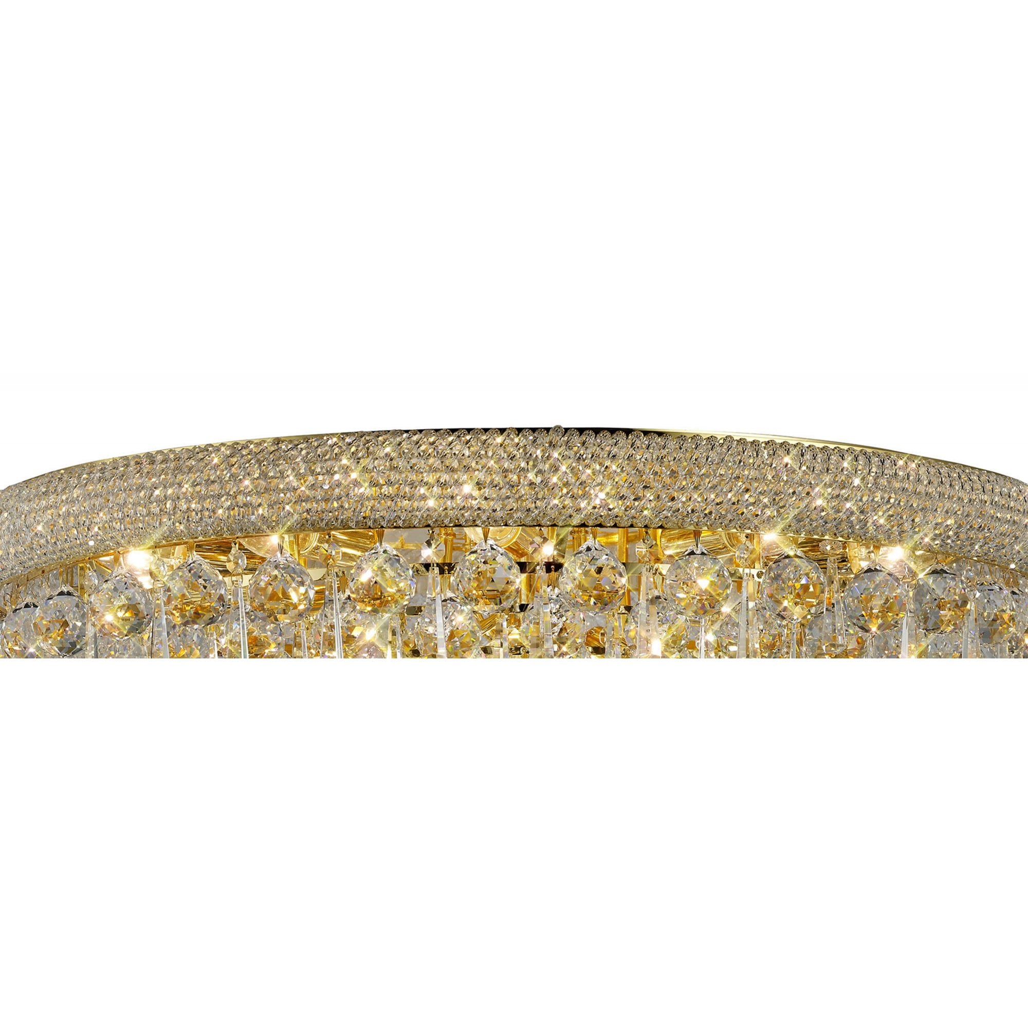 Diyas Alexandra 16 Light Ceiling Light - French Gold & Crystal