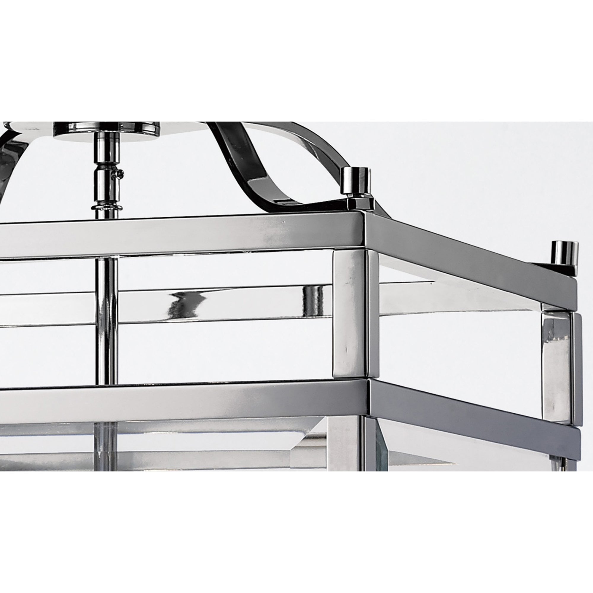 Diyas IL31104 Aston Pendant 6 Light Polished Chrome/Glass