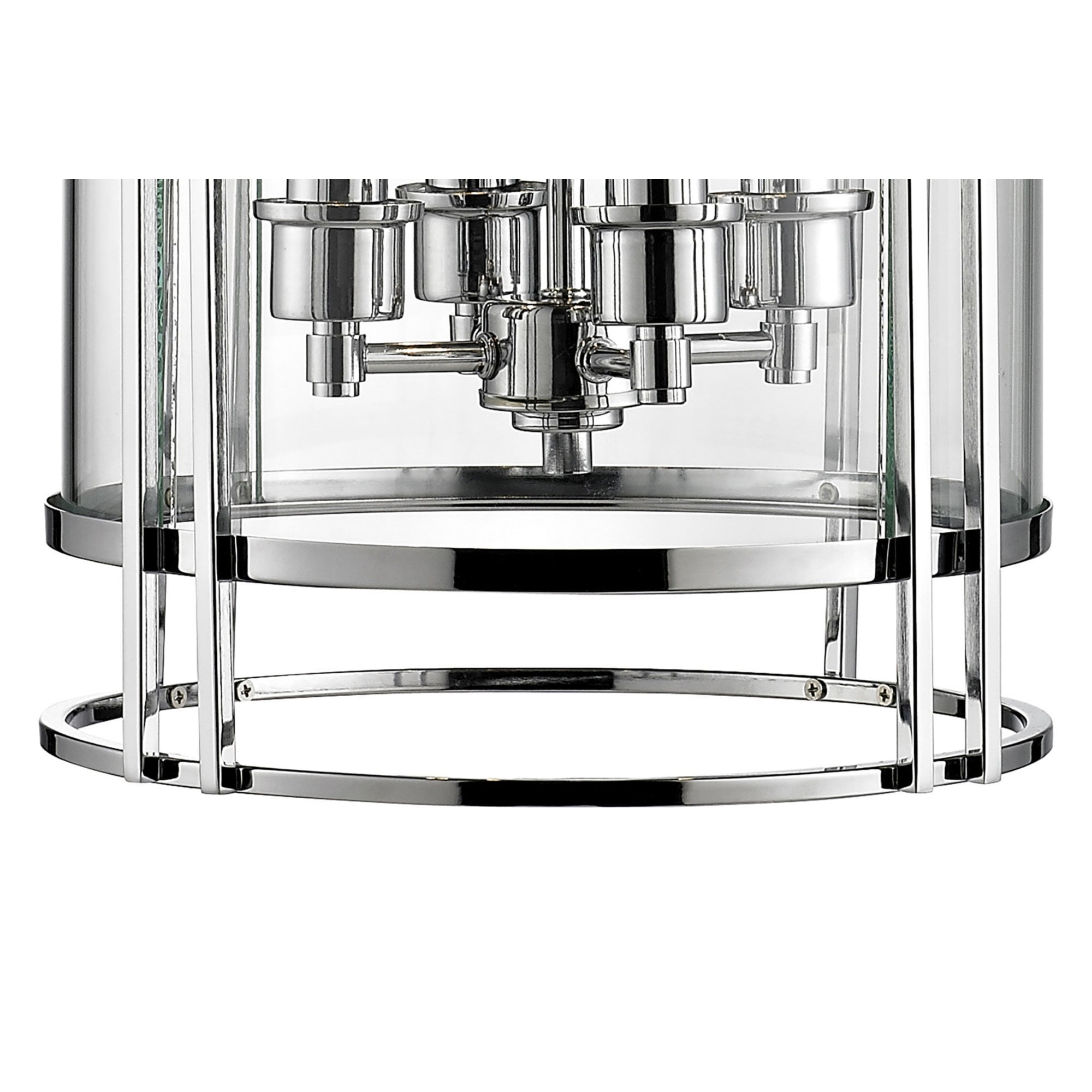 Diyas IL31083 Eaton Pendant 4 Light Polished Chrome/Glass
