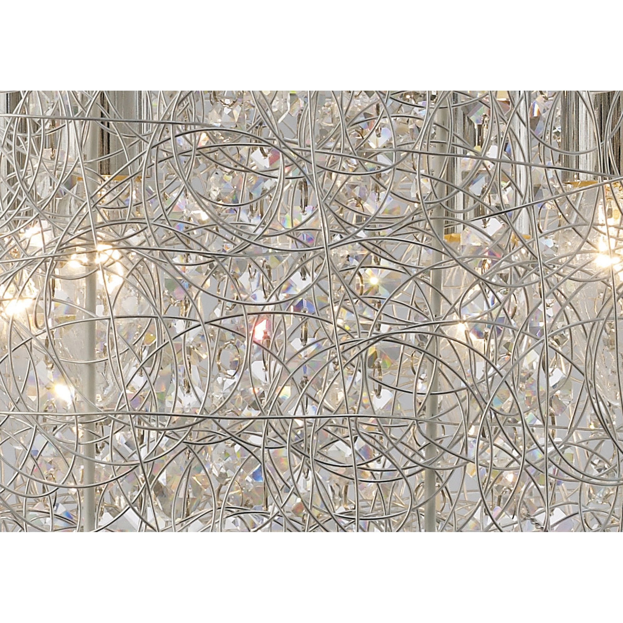 Diyas IL31161 Adeline Pendant 6 Light Polished Chrome/Crystal