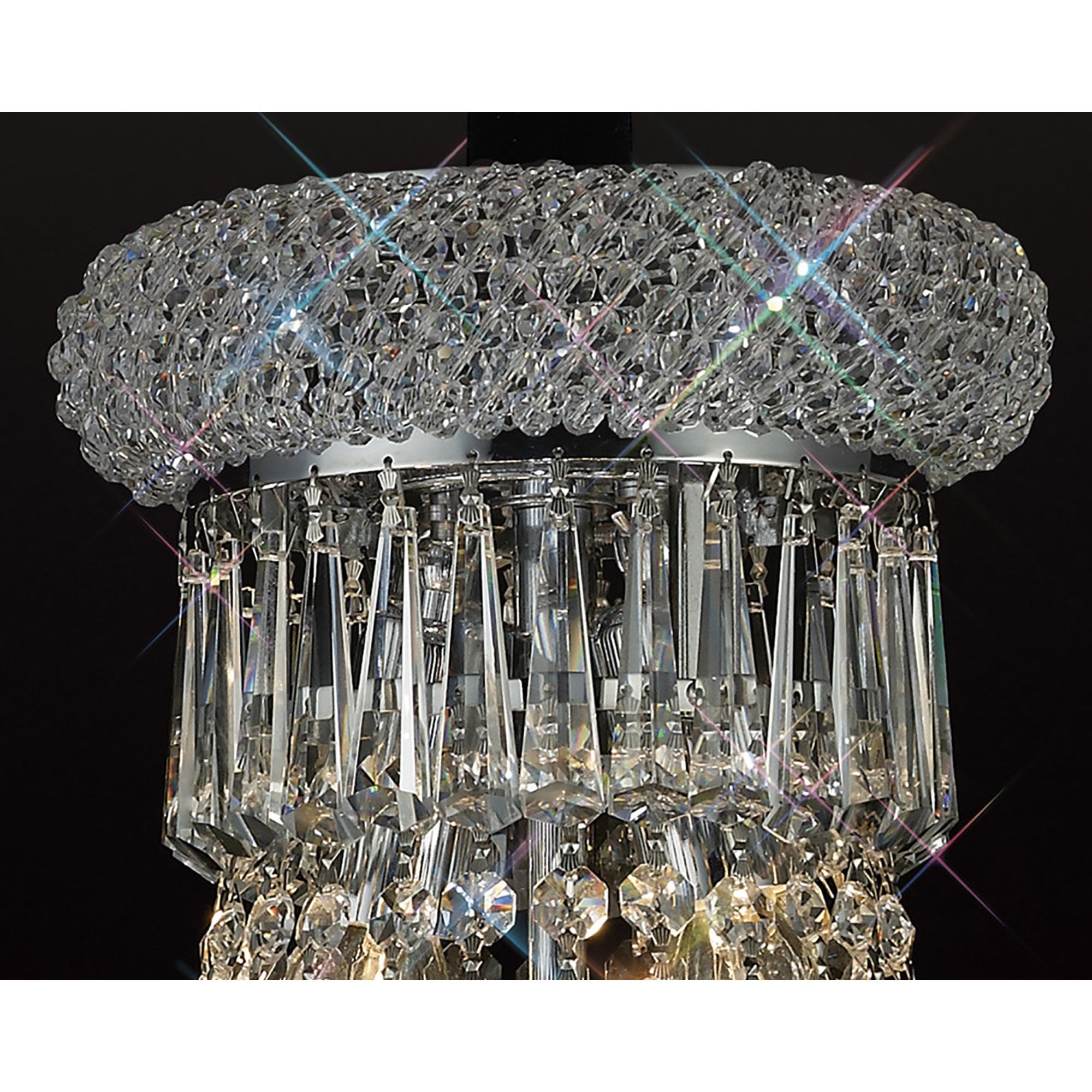 Diyas Alexandra 13 Light Pendant - Polished Chrome & Crystal