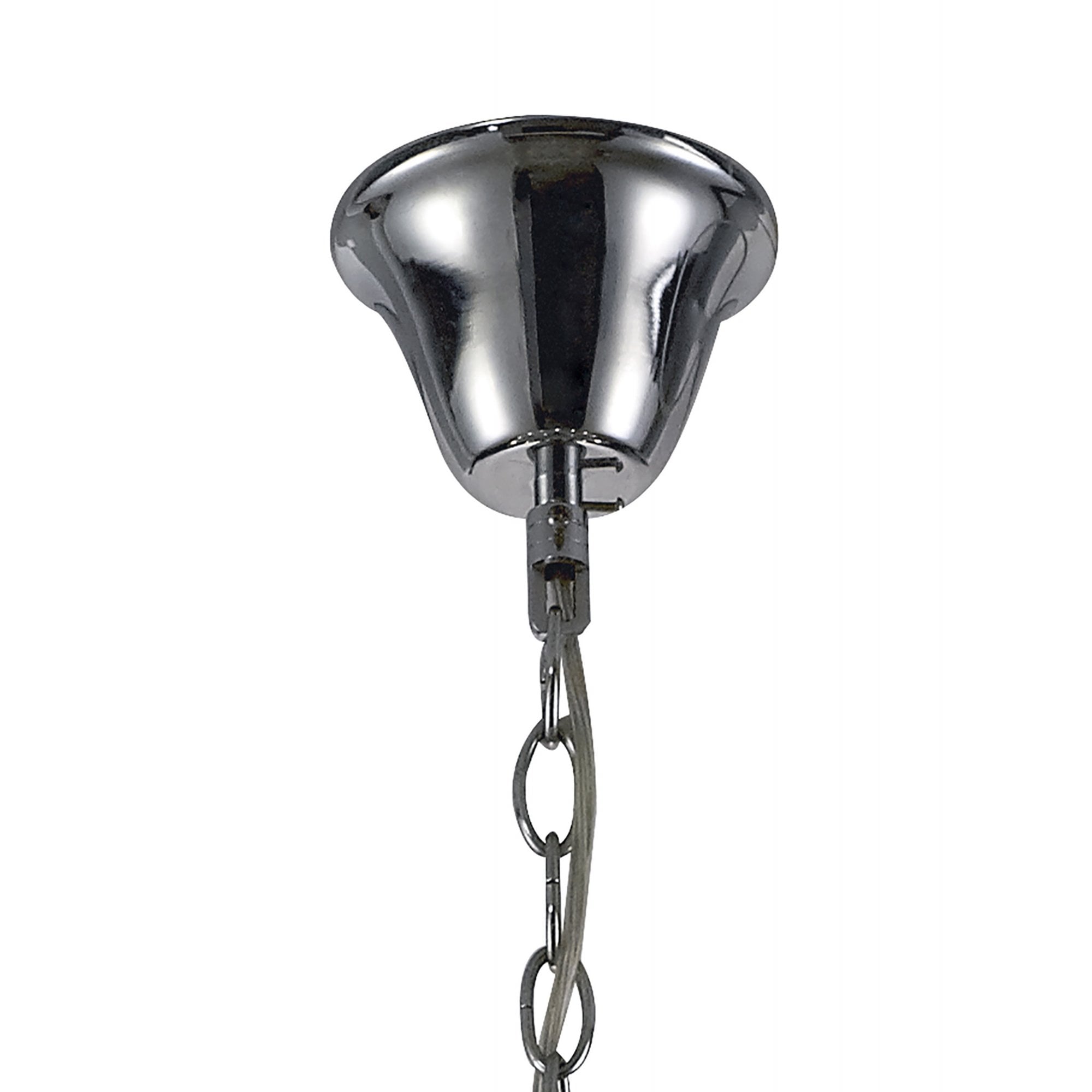 Diyas Armand Pendant 6+3+3 Light E14 - Polished Chrome/Crystal