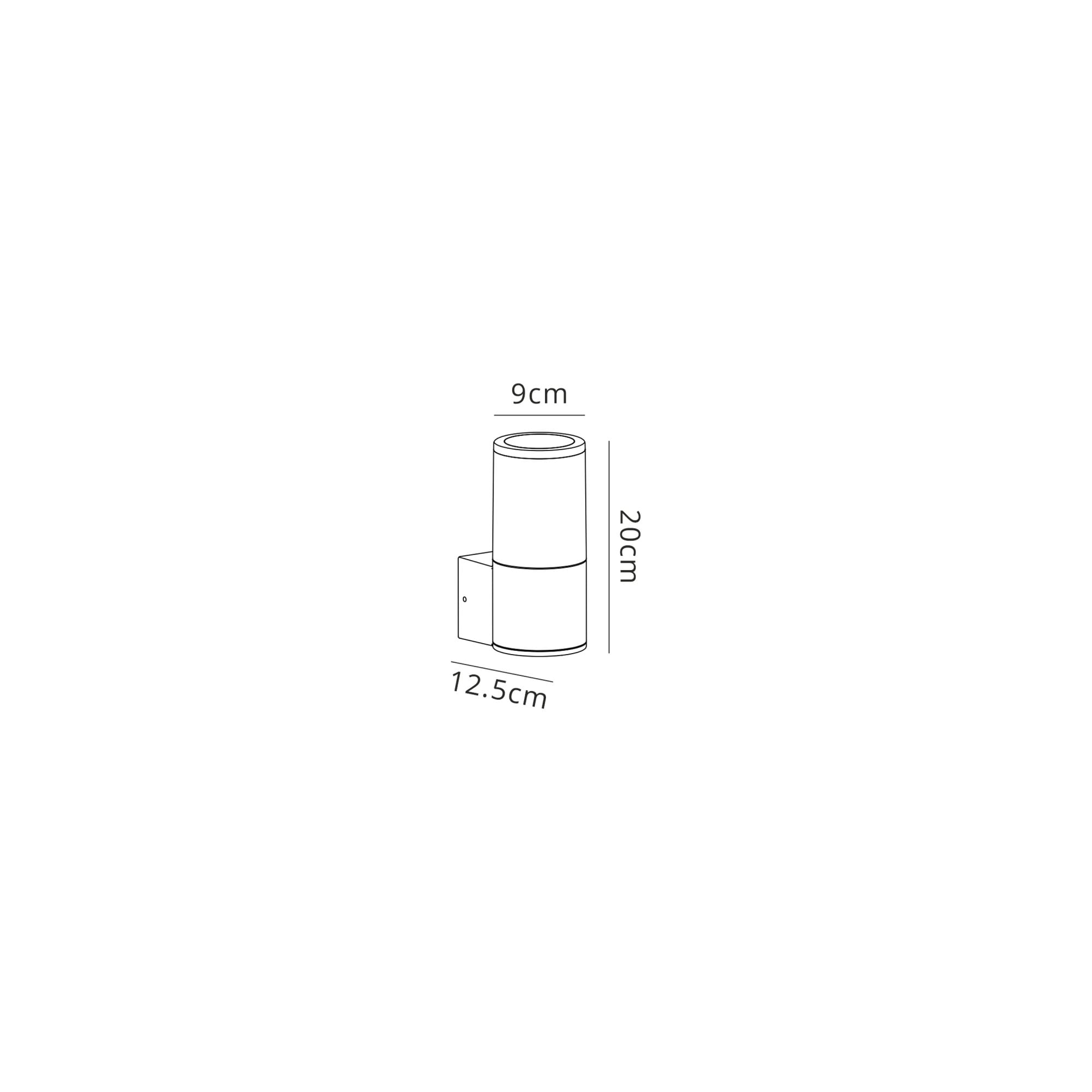 Fabula Harwater Single Wall Lamp - Anthracite & Opal PC - IP54