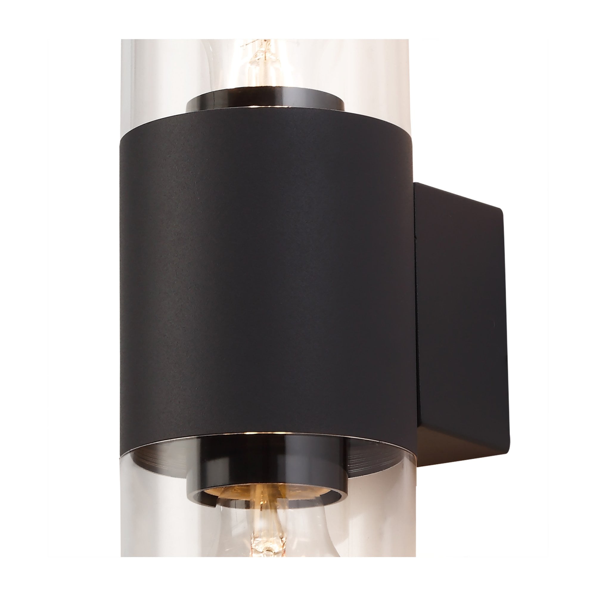 Fabula Harwater 2 Light Wall Lamp - Anthracite & Clear PC - IP54