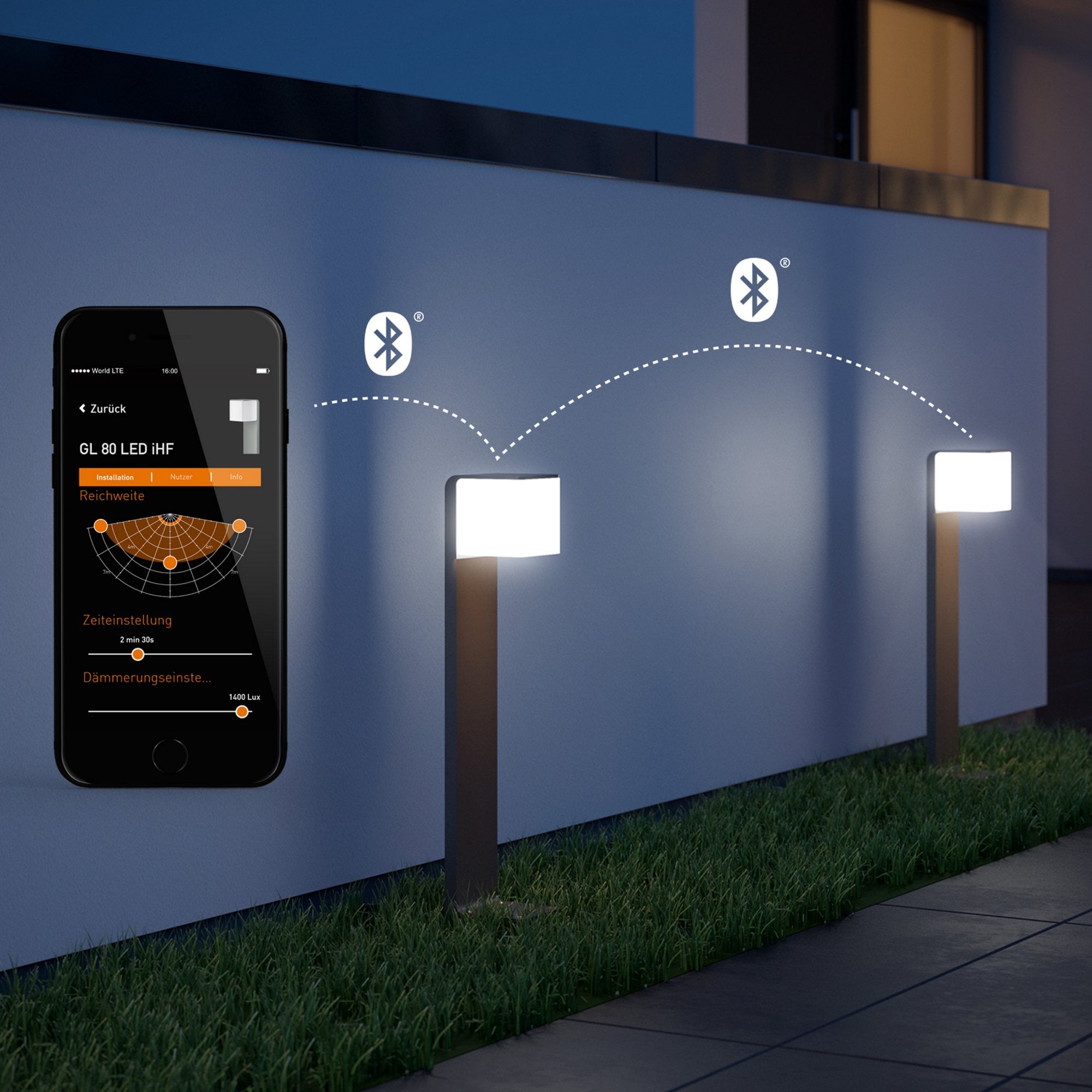 Steinel GL 80 SC Silver - Sensor-Switched LED Outdoor Light