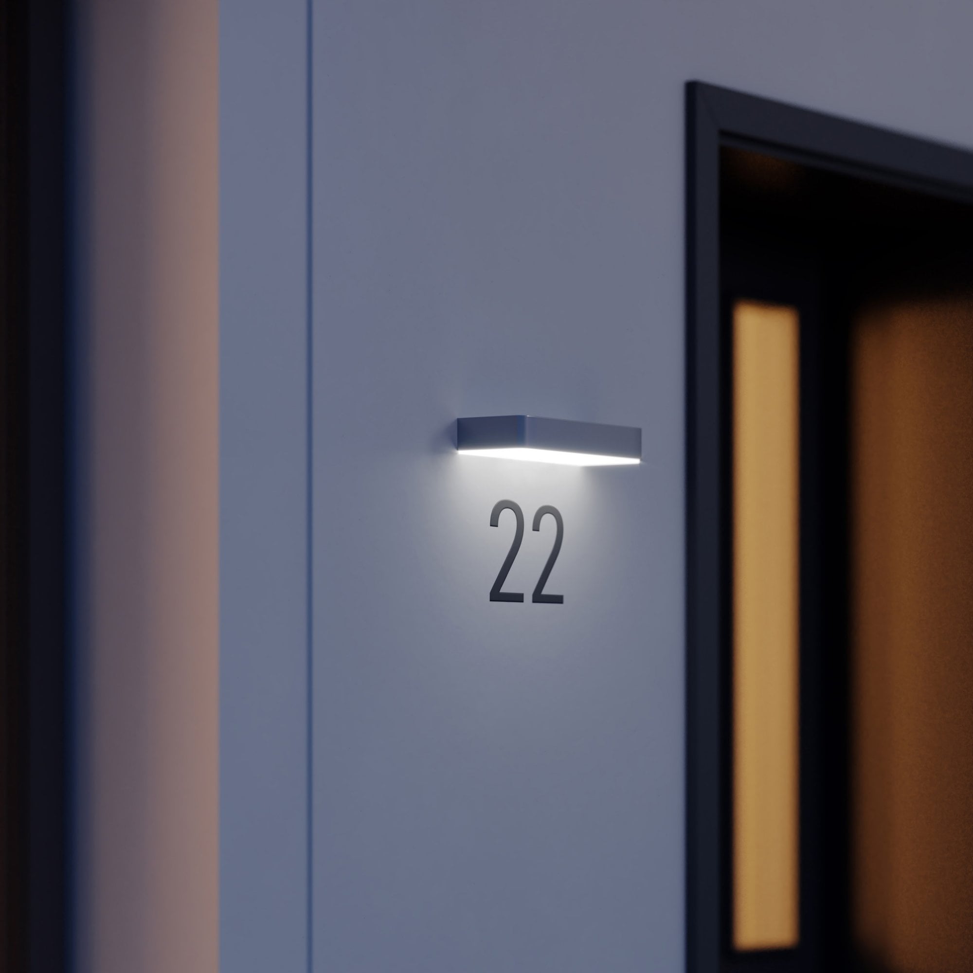 Steinel XSOLAR SOL-O - Wireless House Number Illumination - Anthracite