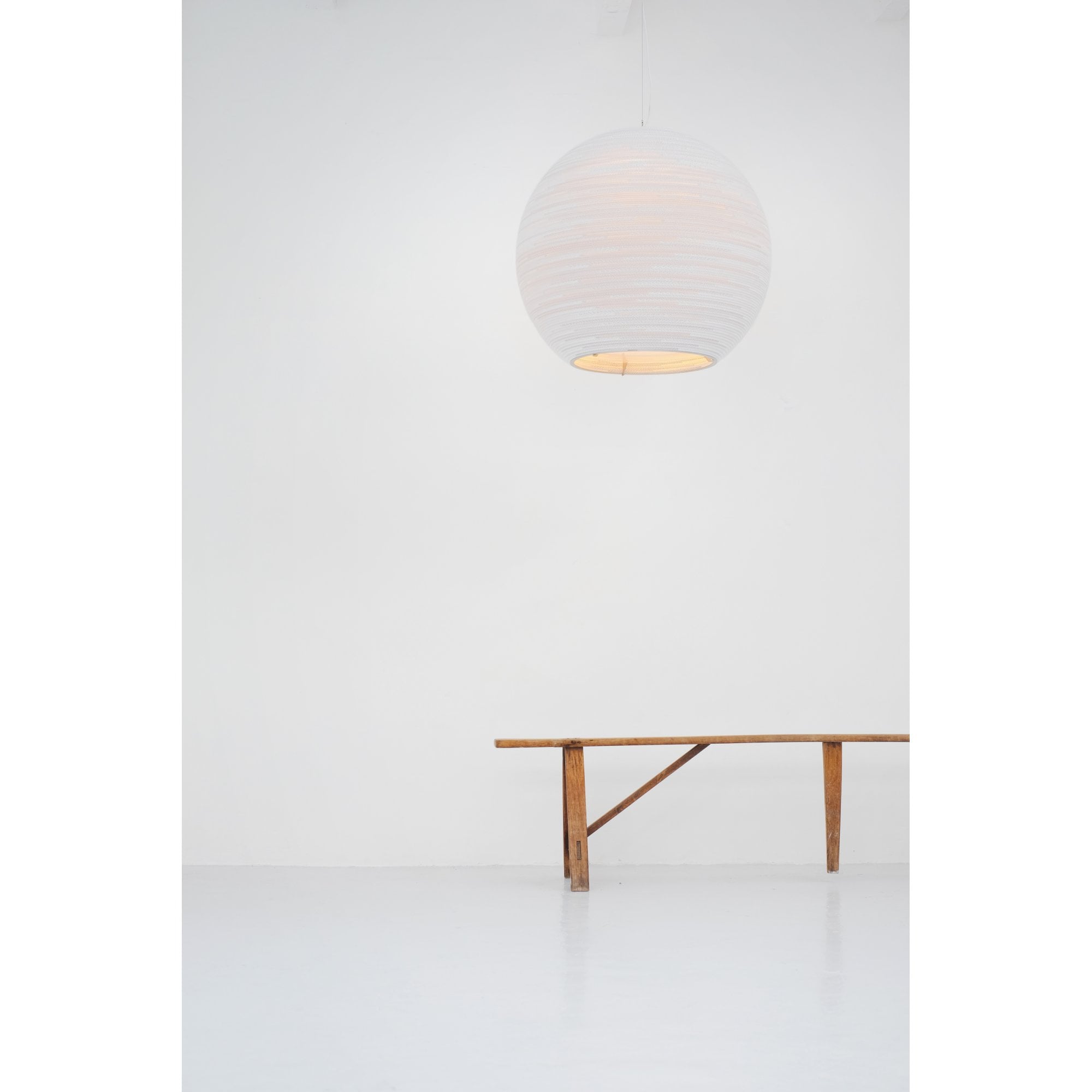 Graypants Scraplights Sun 48 Pendant with Glass Diffuser - White - 128cm Diameter