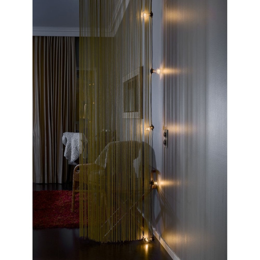 Konstsmide Festoon 2m Light Set - 5 LED Bulbs - 2400K - Battery Operated