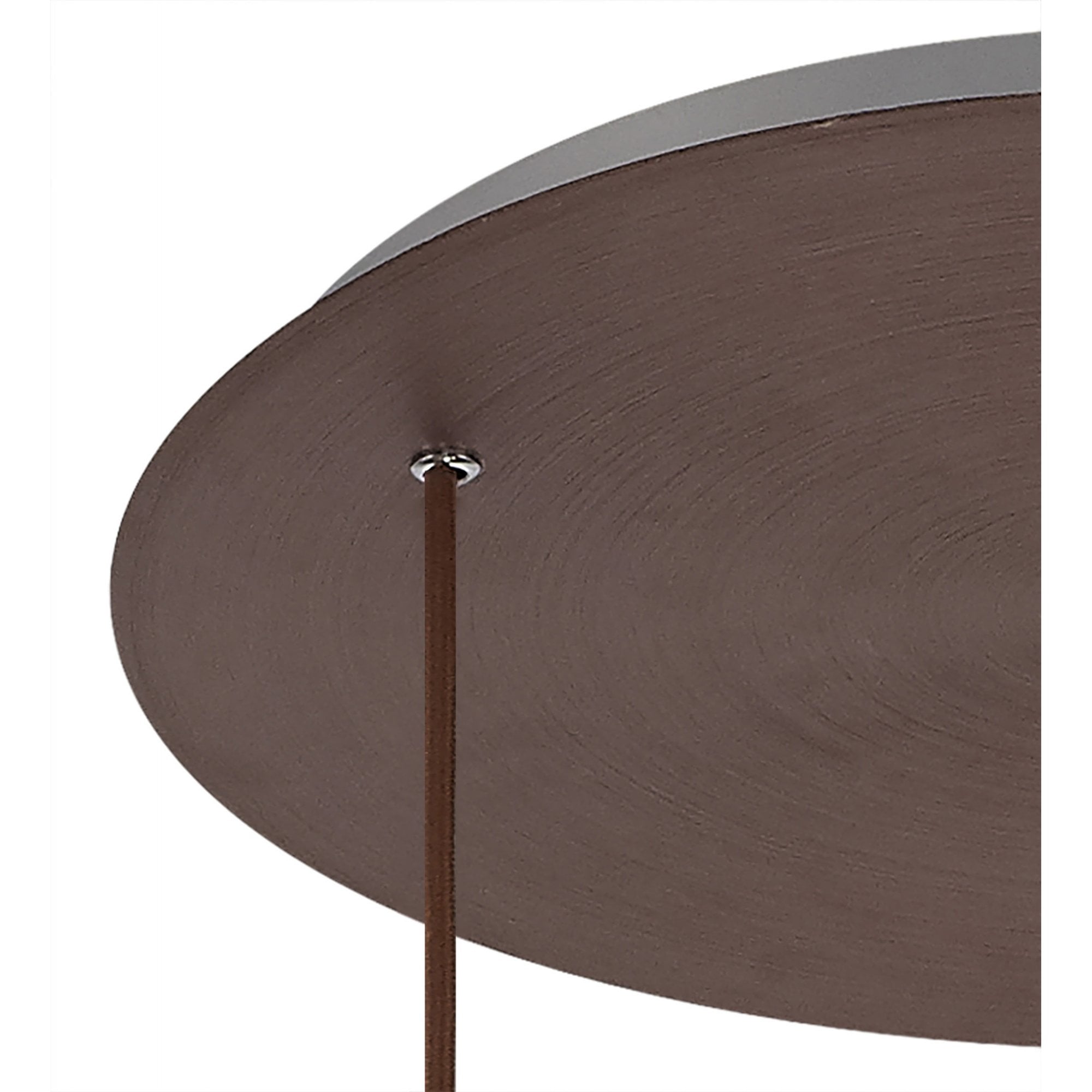 Fabula Kendon Adjustable 3 Light Round Pendant - Mocha & Amber Glass