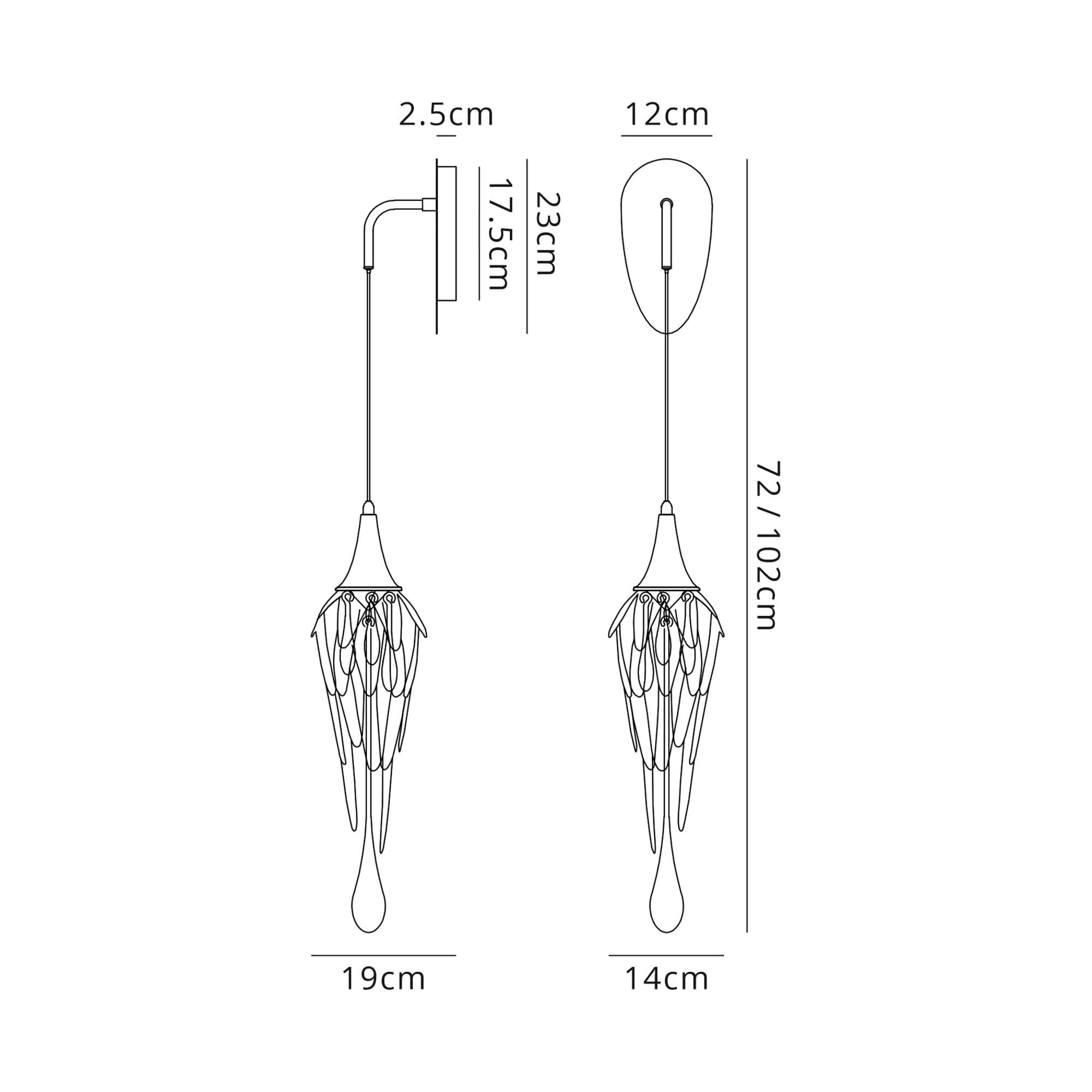 Fabula Albion Wall Light - Polished Chrome