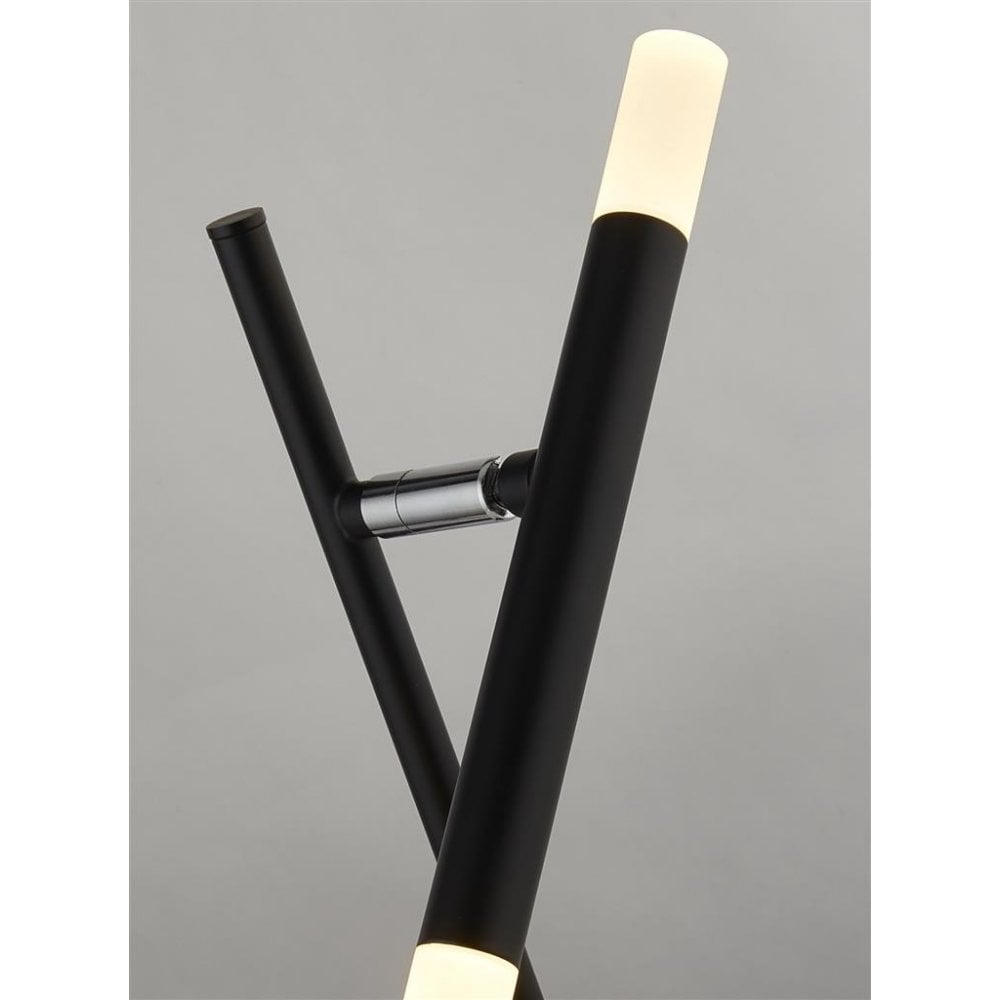 Searchlight Wapping LED Table Lamp - Black & Acrylic