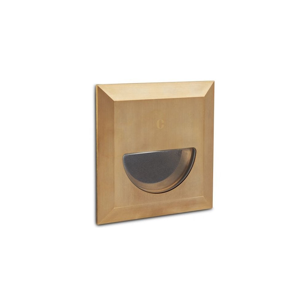 Collingwood WL342 Asymmetric Step Light - Antique Brass - Straight to Mains
