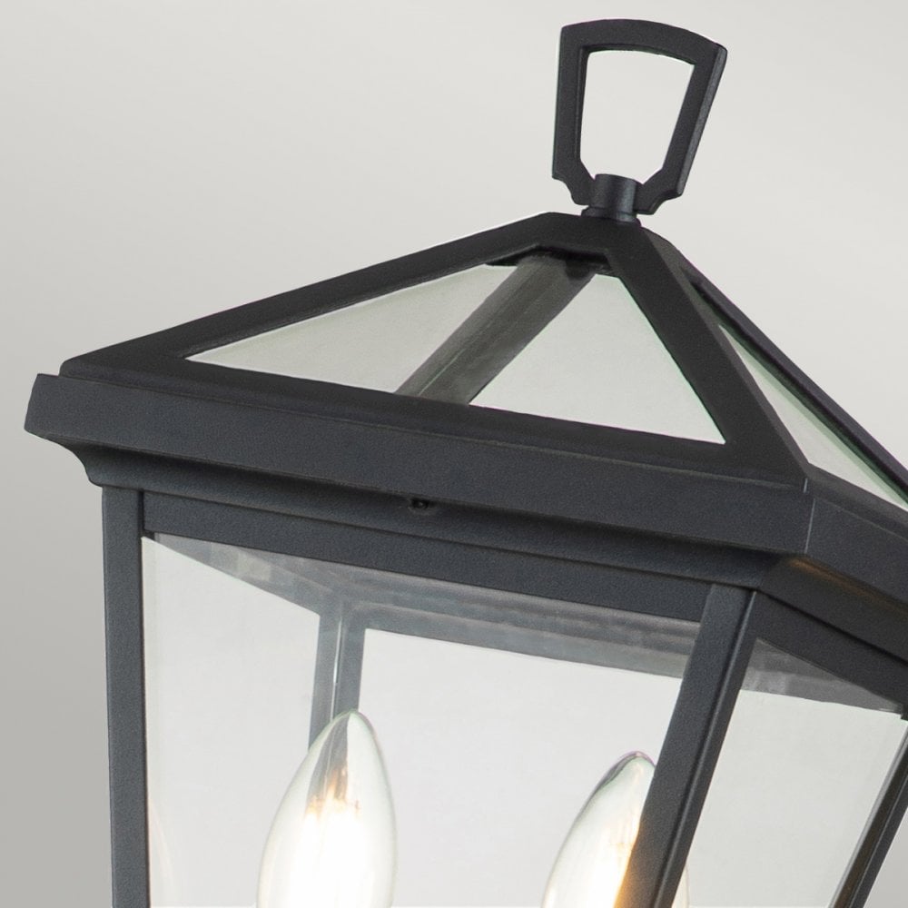Quintiesse Alford Place 2 Light Pillar Lantern - Museum Black