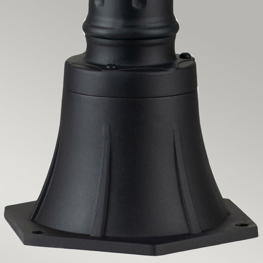 Quintiesse Alford Place 2 Light Pillar Lantern - Museum Black