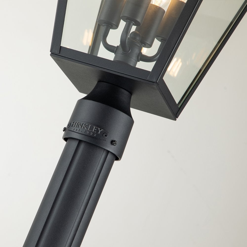 Quintiesse Alford Place 4 Light Lamp Post - Museum Black