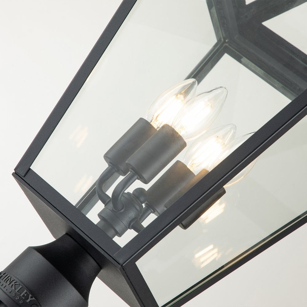 Quintiesse Alford Place 4 Light Lamp Post - Museum Black