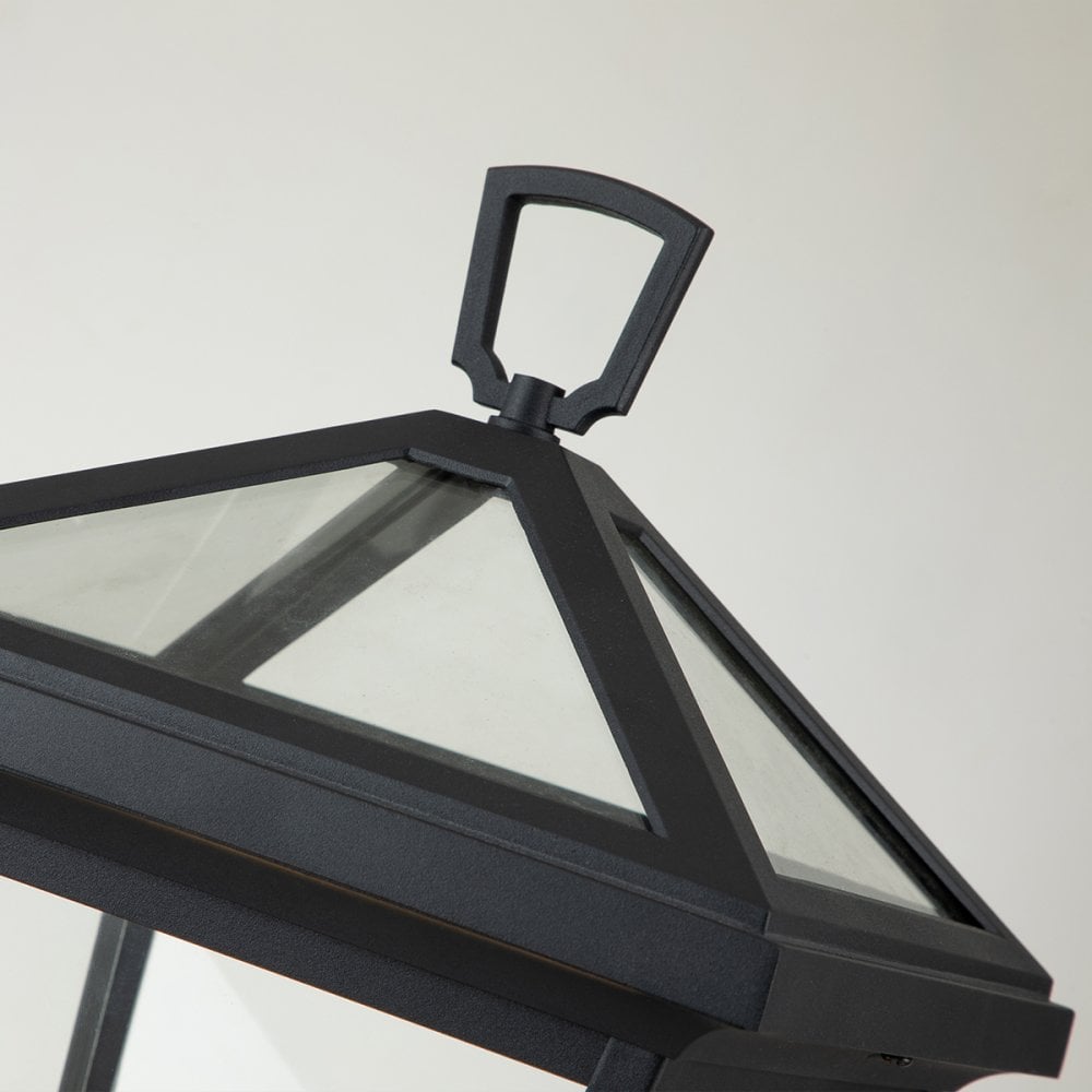 Quintiesse Alford Place 2 Light Pedestal Lantern - Museum Black