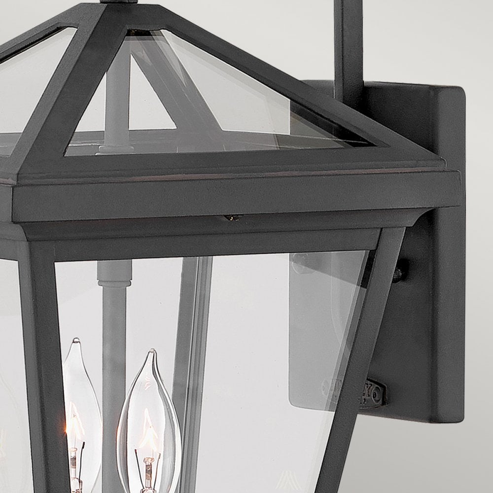Quintiesse Alford Place 2 Light Small Wall Lantern - Museum Black