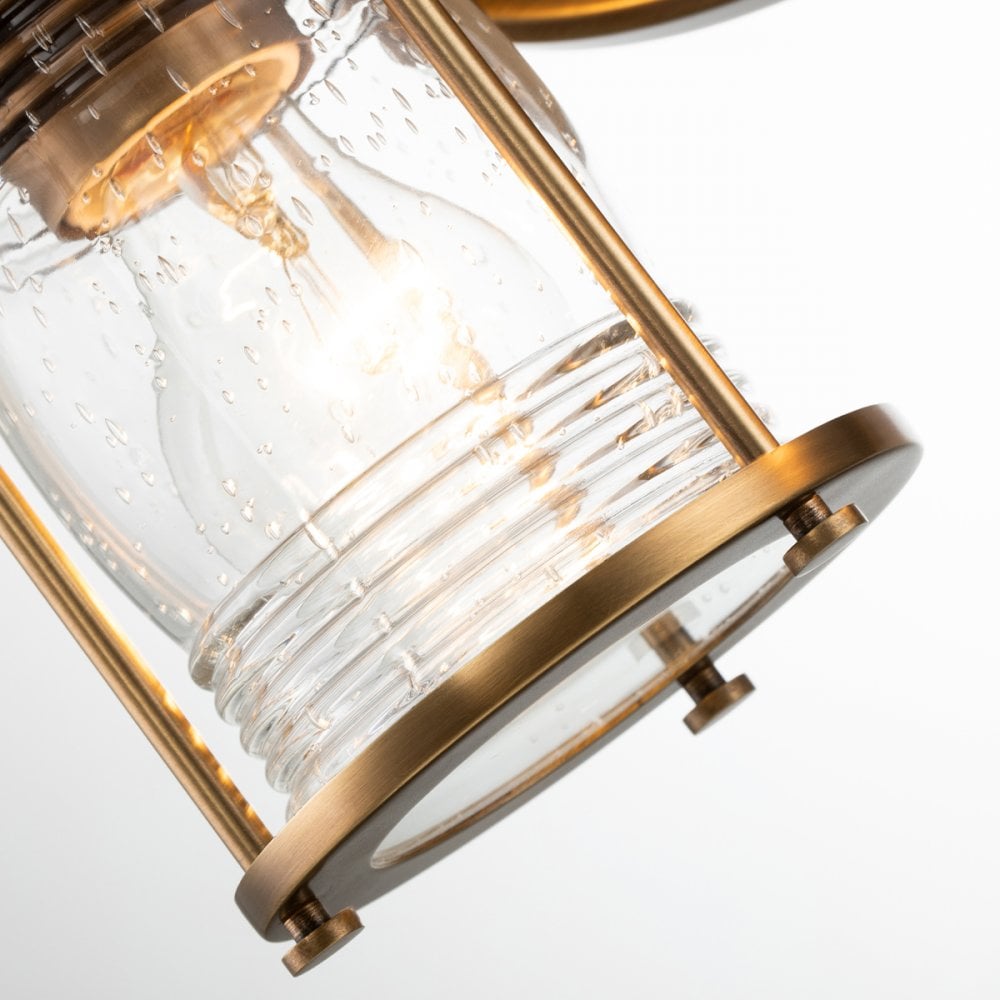 Quintiesse Ashland Bay 2 Light Bathroom Wall Light - Natural Brass