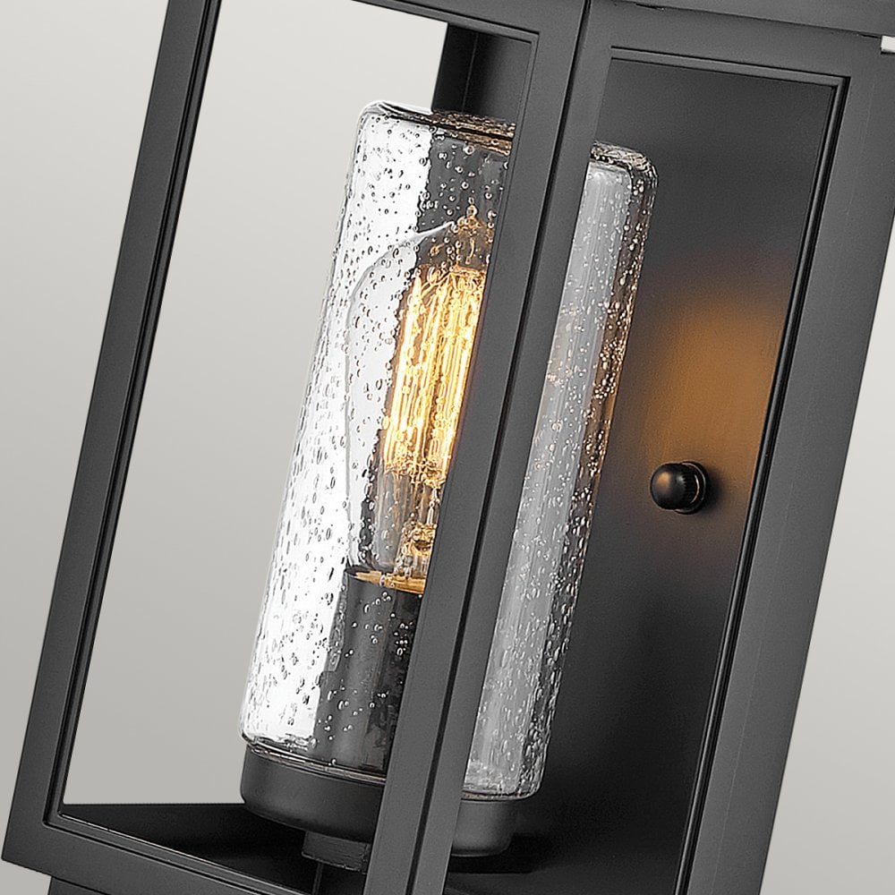 Quintiesse Atwater Single Small Wall Lantern - Black