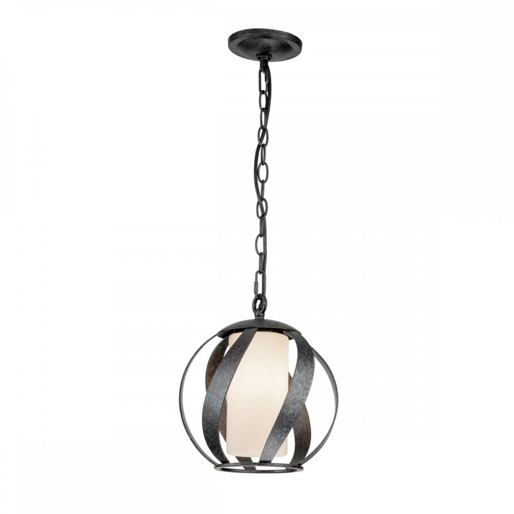 Quintiesse Blacksmith Single Outdoor Pendant - Old Black