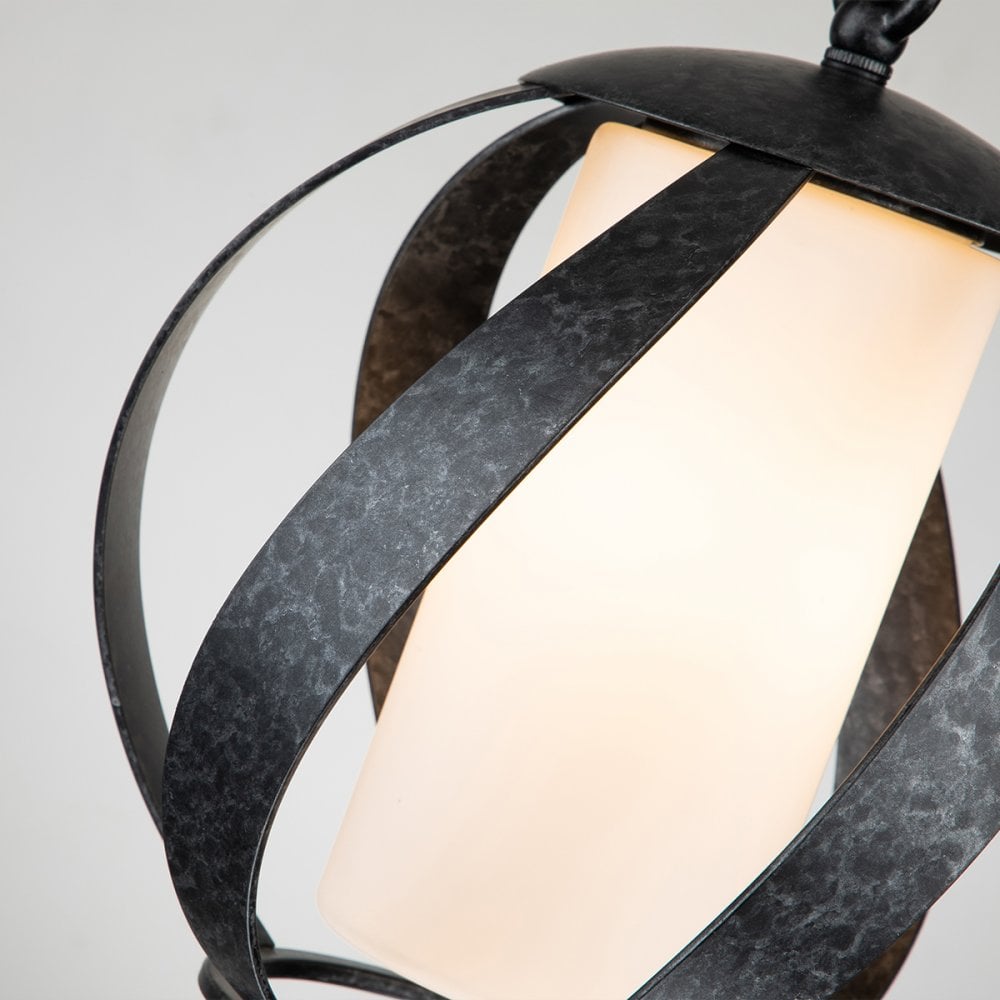 Quintiesse Blacksmith Single Outdoor Pendant - Old Black