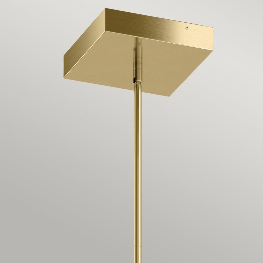 Quintiesse Ciri LED Pendant - White with Champagne Gold