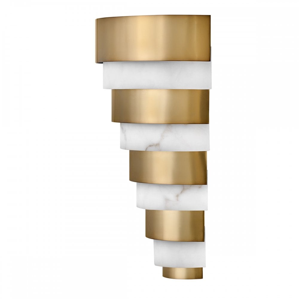 Quintiesse Echelon LED Wall Light - Heritage Brass