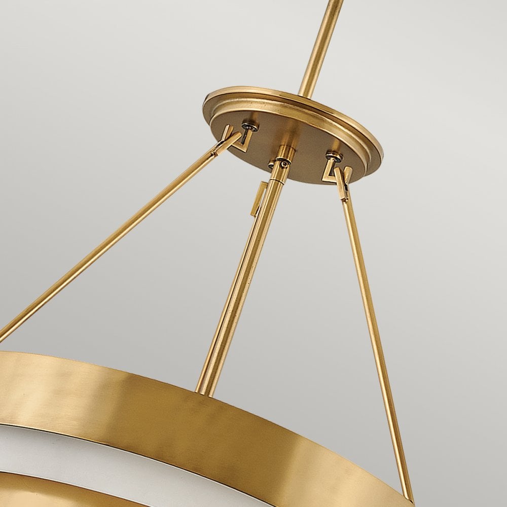 Quintiesse Echelon 4 Light Pendant - Heritage Brass