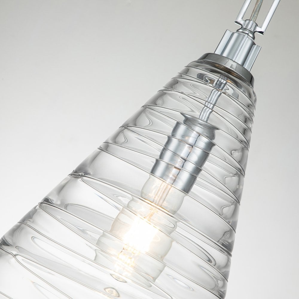 Quintiesse Elmore Single Pendant - Polished Chrome