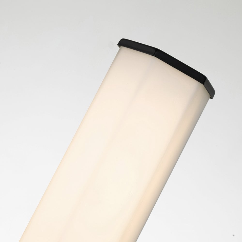 Quintiesse Facet Single LED Bathroom Wall Light - Matt Black