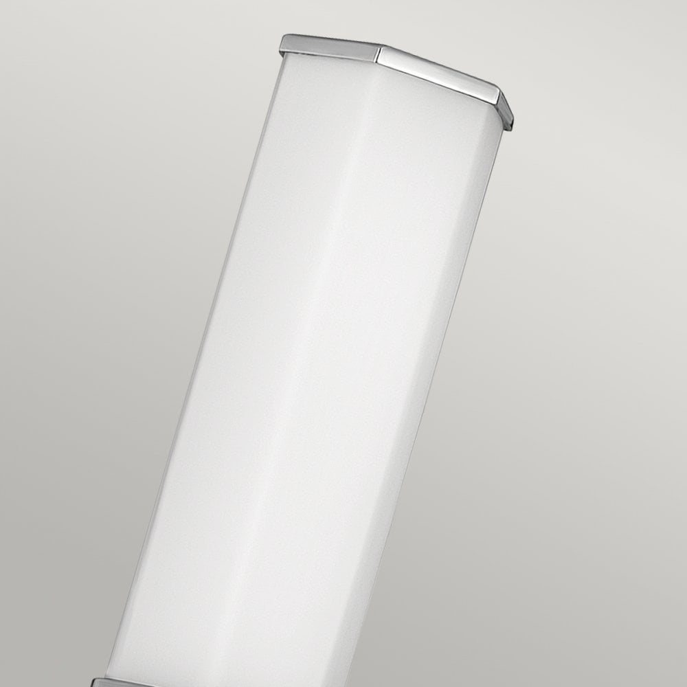 Quintiesse Facet Single LED Bathroom Wall Light - Polished Chrome