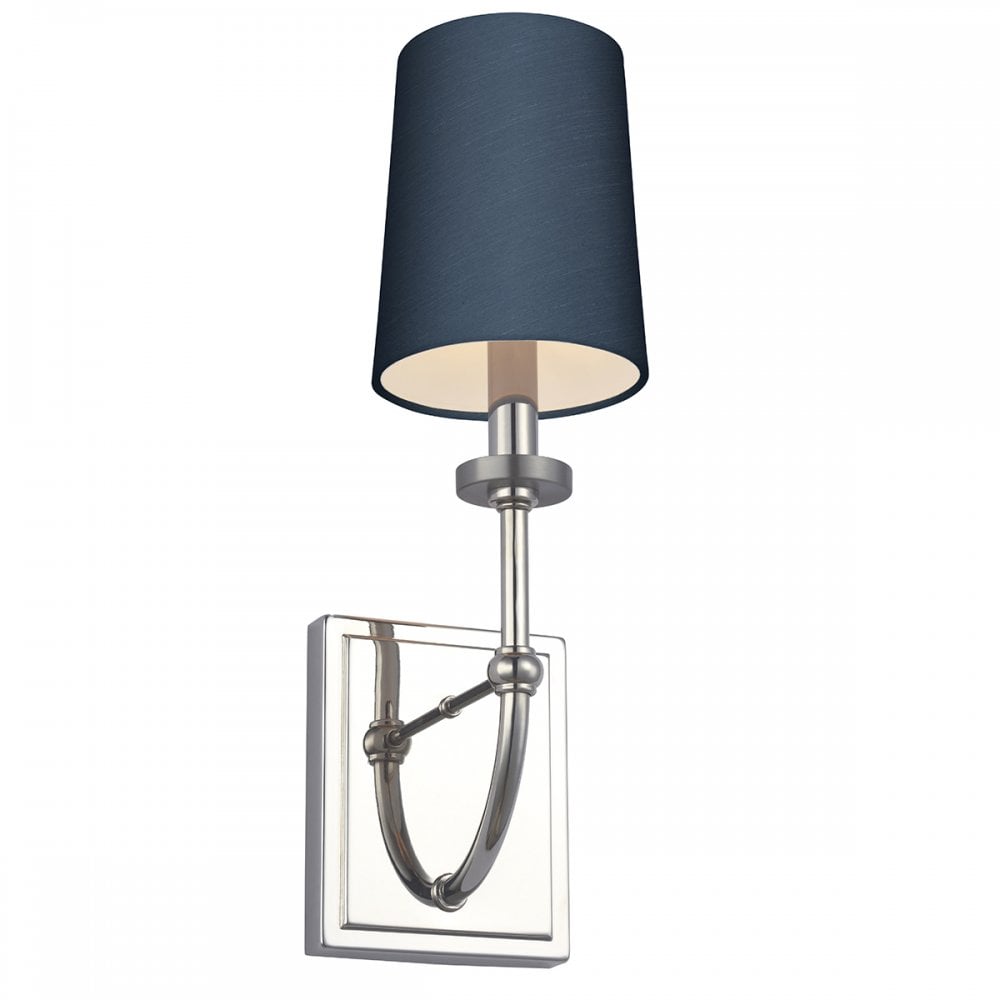 Quintiesse Felixstowe Single Bathroom Wall Light - Breton Shade