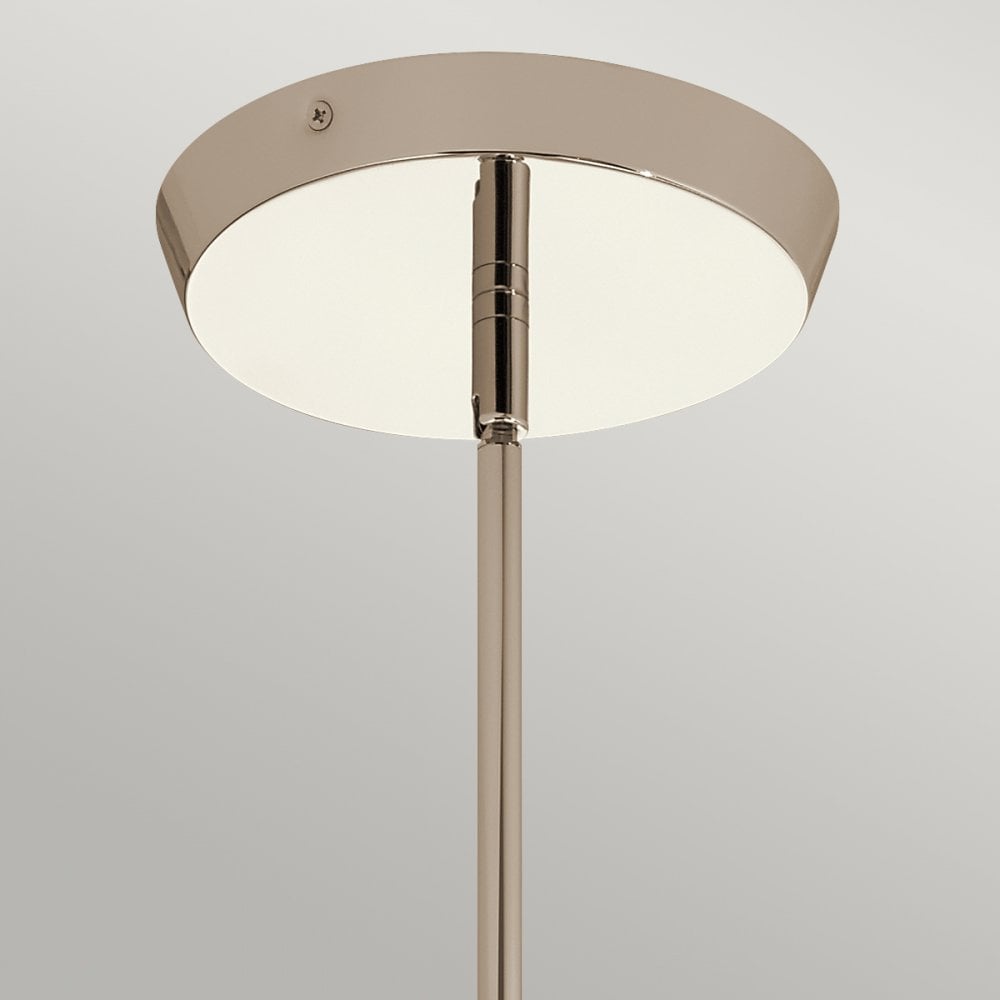 Quintiesse Kayva LED 9 Light 4 Arm Chandelier - Polished Nickel