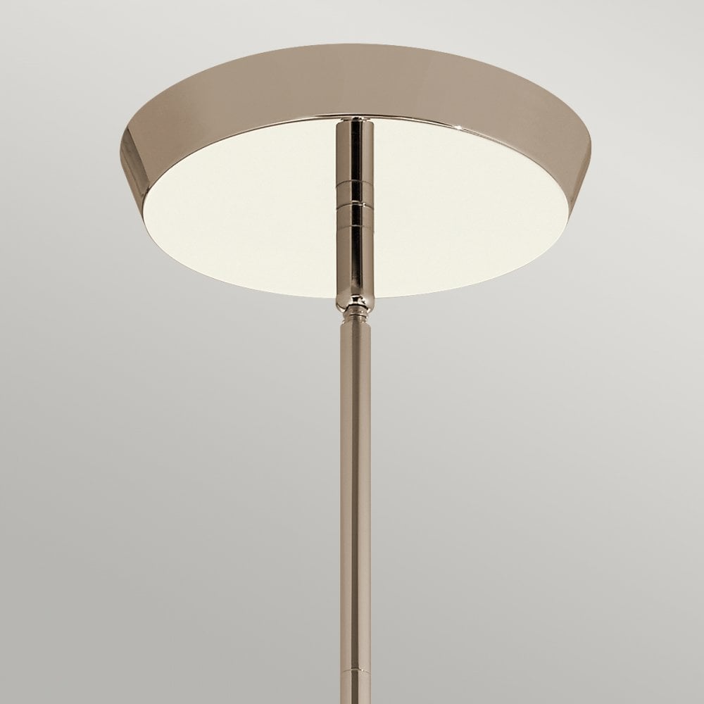 Quintiesse Kayva LED 13 Light 6 Arm Chandelier - Polished Nickel