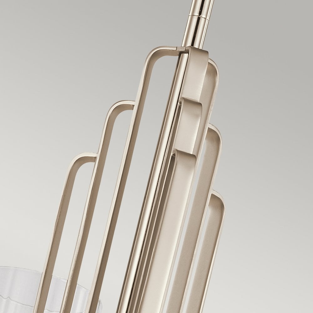 Quintiesse Kimrose 3 Light Chandelier - Polished Nickel