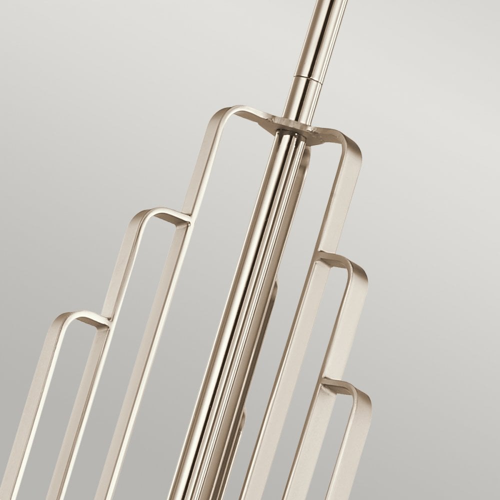 Quintiesse Kimrose 6 Light Chandelier - Polished Nickel