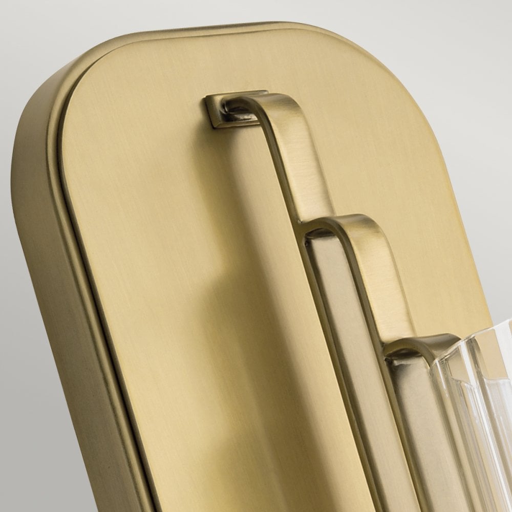 Quintiesse Kimrose Single Wall Light - Brushed Natural Brass