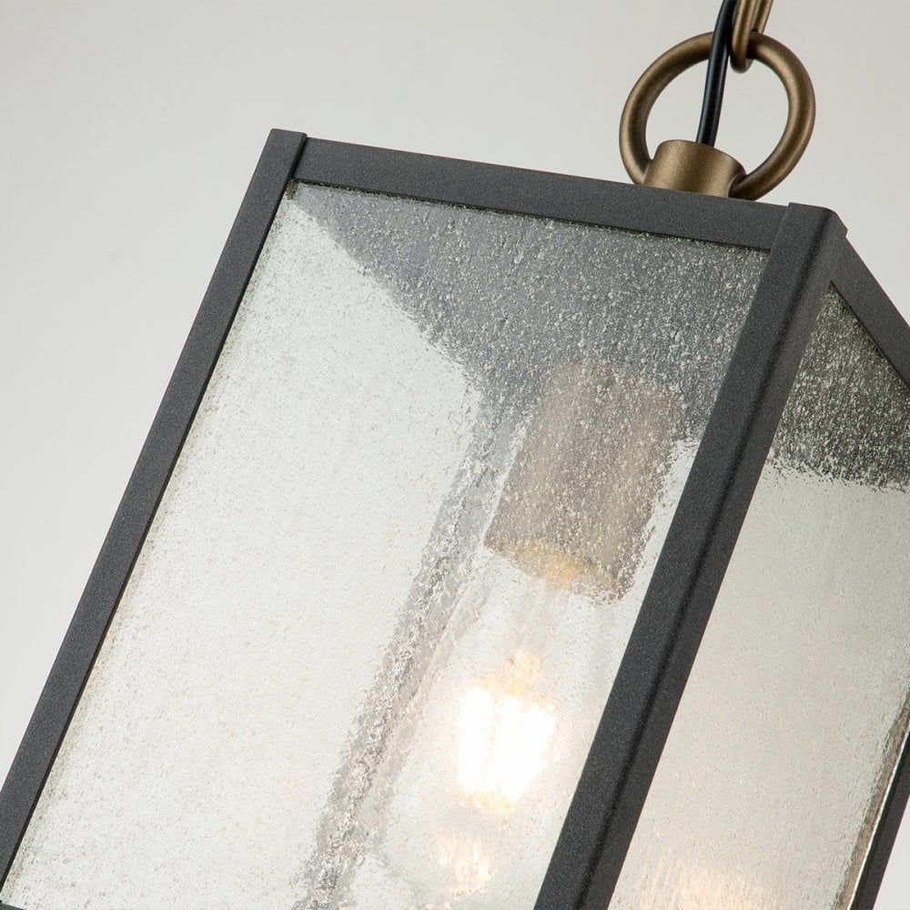 Quintiesse Lahden Single Chain Lantern - Weathered Zinc