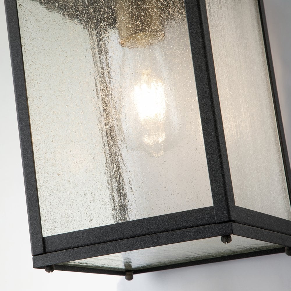 Quintiesse Lahden Single Medium Wall Lantern - Weathered Zinc